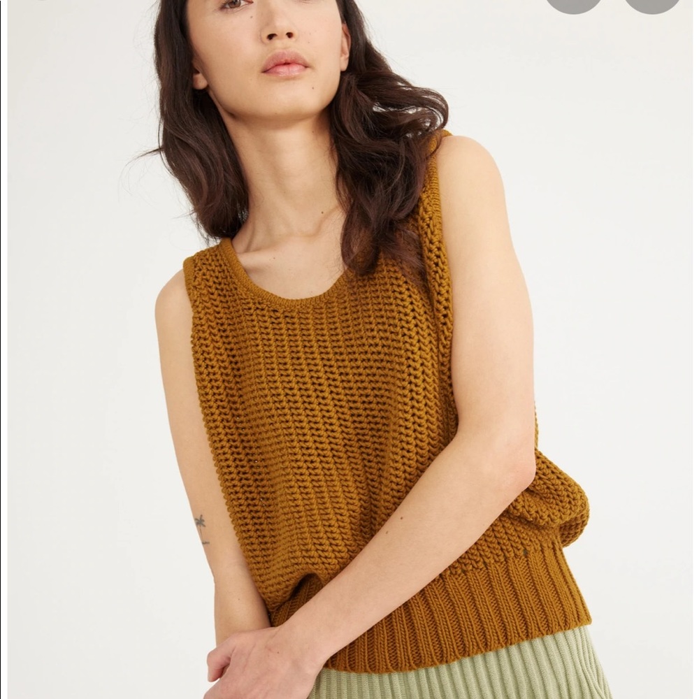 NWOT  Misha & Puff Net Tank Antique Brass M/L